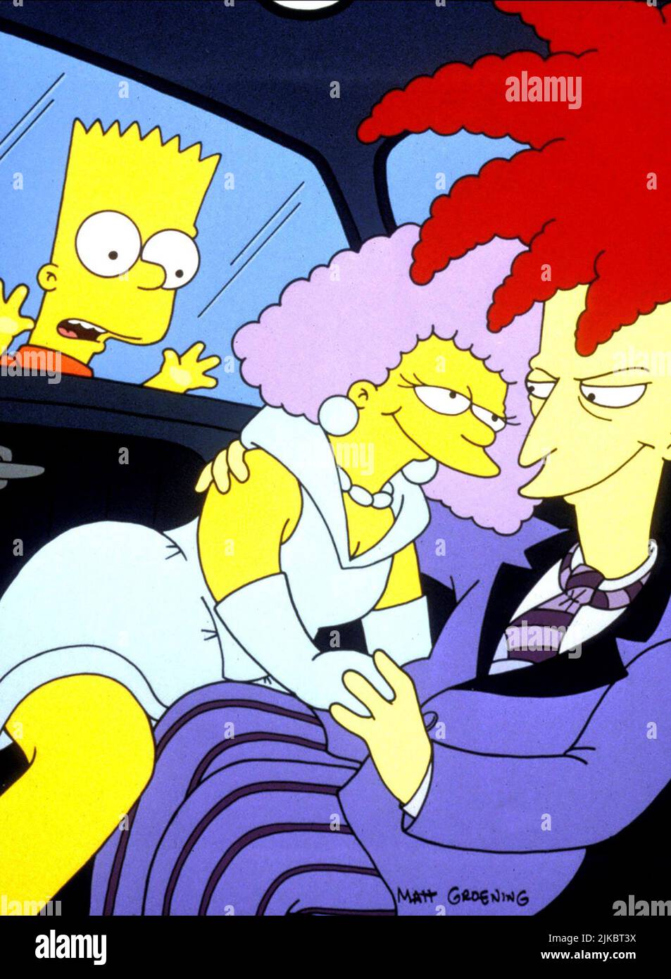 Bart Simpson, tante Selma & Sideshow Bob Television: The Simpsons : saison 3 (TV-série) USA 1989-, / Episode 3,21: 'Black Widower' (Dir. David Silverman, 1992) Directeur : 19 septembre 1991 **AVERTISSEMENT** cette photographie est à usage éditorial exclusif et est le droit d'auteur de 20th CENTURY FOX TELEVISION et/ou le photographe assigné par la Société de film ou de production et ne peut être reproduite que par des publications dans le cadre de la promotion du film ci-dessus. Un crédit obligatoire pour LA TÉLÉVISION FOX 20th CENTURY est requis. Le photographe doit également être crédité lorsqu'il est connu. Aucune utilisation commerciale ne peut Banque D'Images
