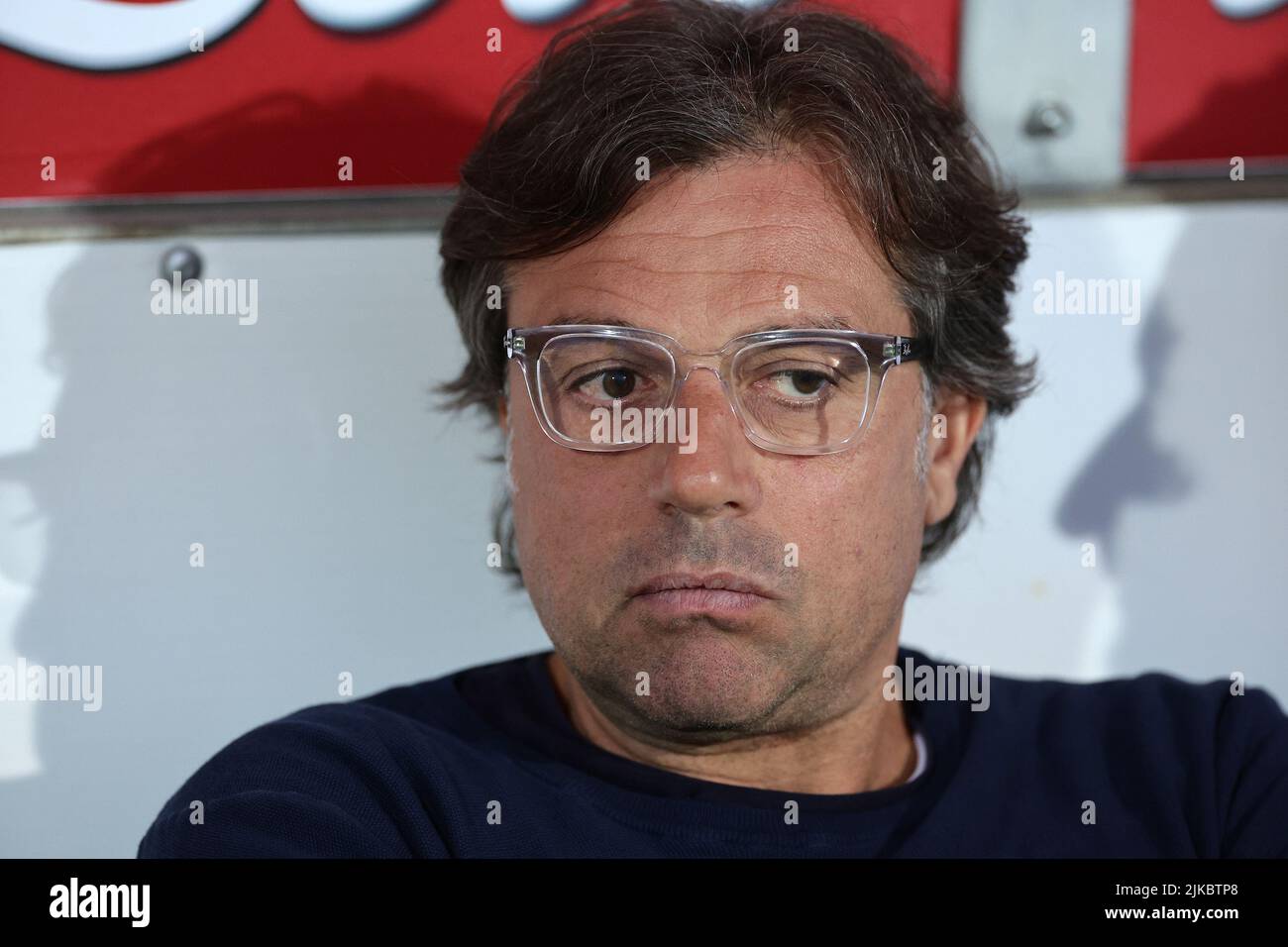Cristiano Giuntoli directeur sportif de SSC Napoli avant le match de football d'avant-saison entre SSC Napoli et RCD Mallorca à Teofilo Patini sta Banque D'Images