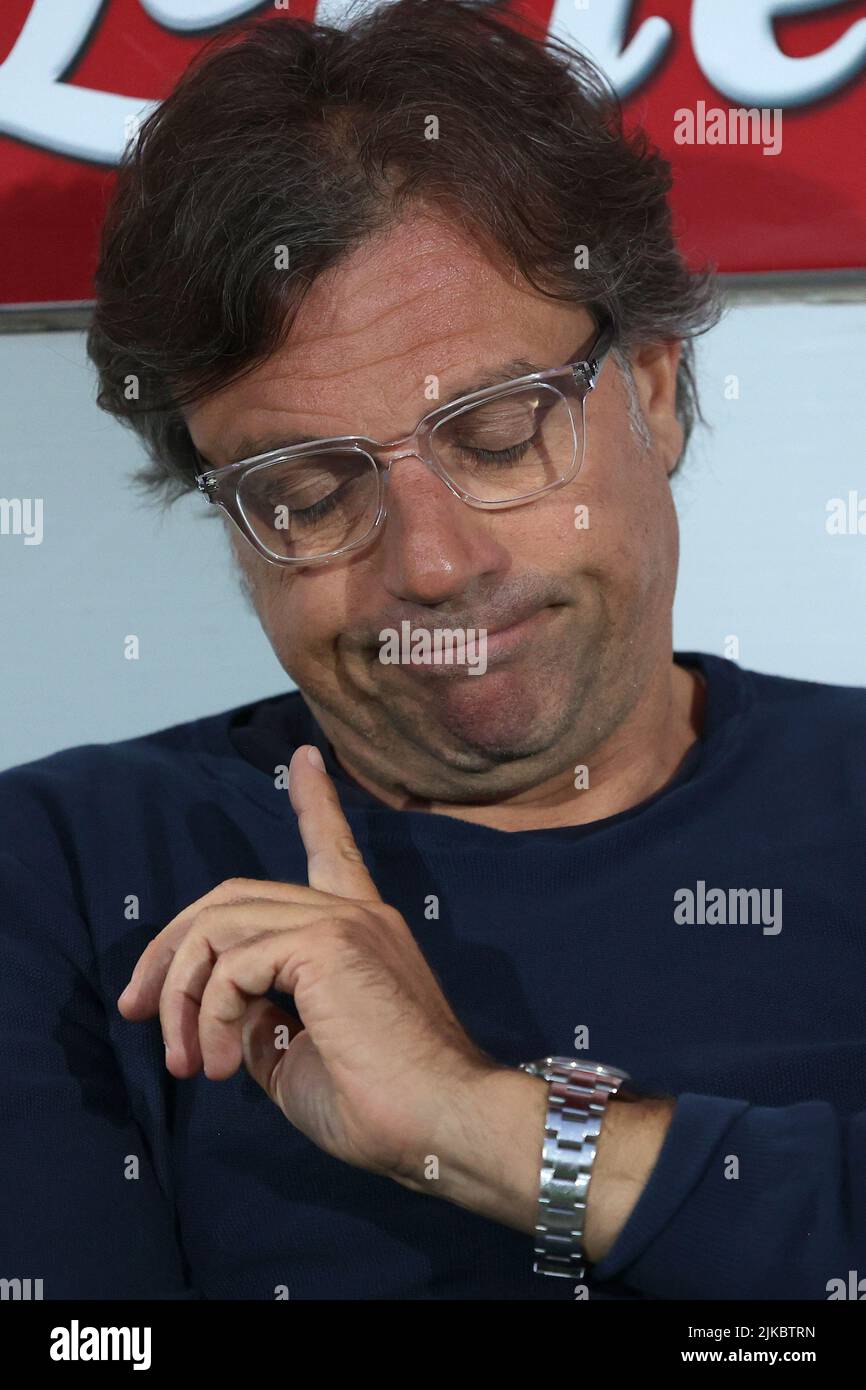 Cristiano Giuntoli directeur sportif de SSC Napoli avant le match de football d'avant-saison entre SSC Napoli et RCD Mallorca à Teofilo Patini sta Banque D'Images