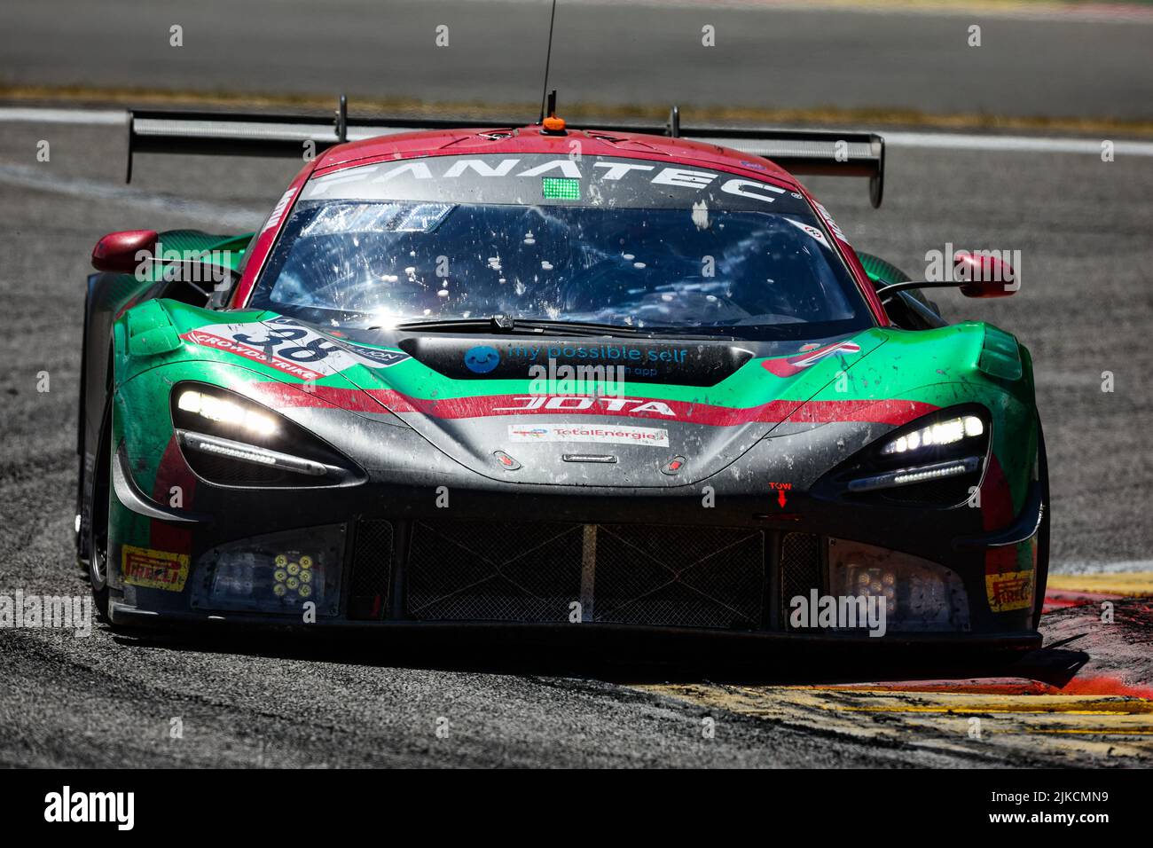 38 Jota, McLaren 720 S GT3 de Rob BELL, Oliver WILKINSON, Marvin KIRCHHÃ&#X96;FER, en action pendant les TotalEnergies 24 heures de Spa 2022, 7th ronde du 2022 Fanatec GT World Challenge Europe Powered by AWS, de 27 juillet à 31, 2021 sur le circuit de Spa-Francorchamps, à Stavelot, Belgique - photo: Florent Gooden / DPPI/DPPI/LiveMedia Banque D'Images