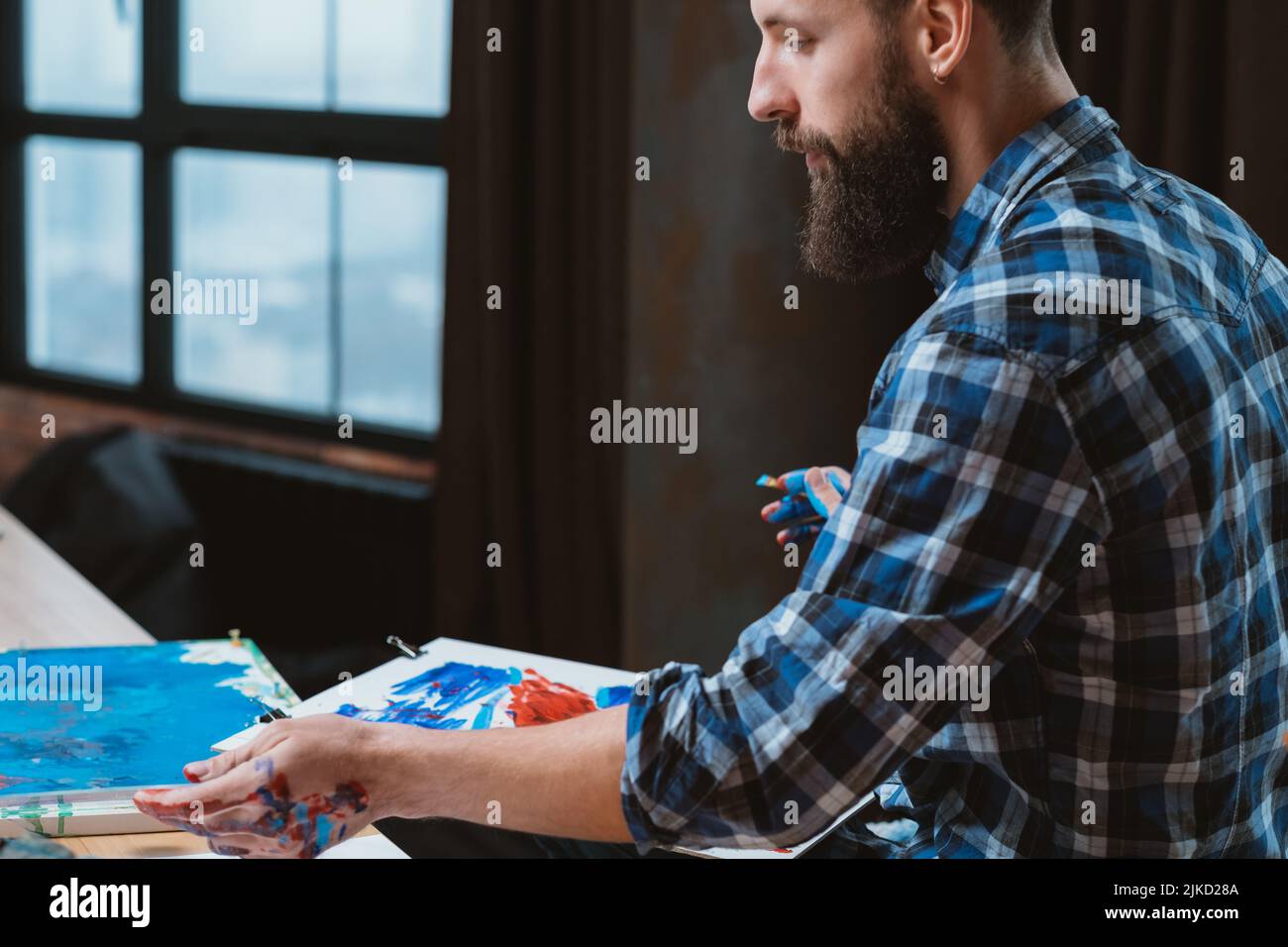 style de vie artistique espace de travail moderne et créatif Banque D'Images