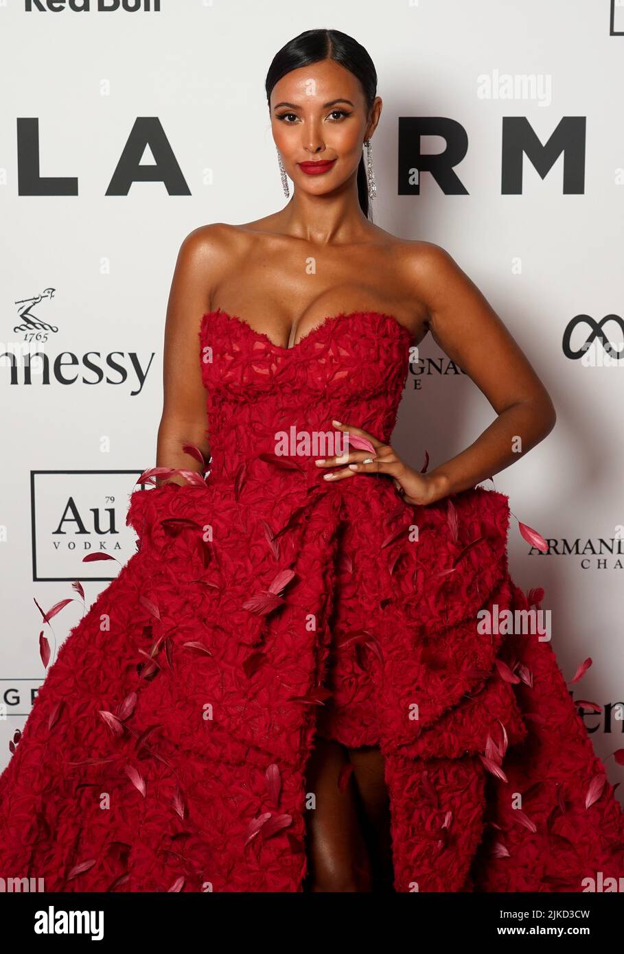 Maya Jama arrivant au GRM Gala au Palais de Kensington à Londres. Date de la photo: Lundi 1 août 2022. Banque D'Images