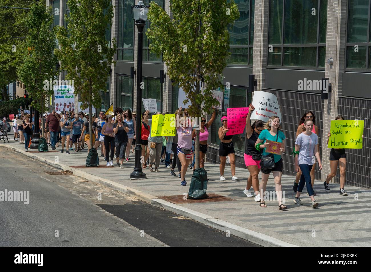 Pro Choice Women's Rights March & Rally à Philadelphie, Pennsylvanie, États-Unis, 16 juillet 2022 Banque D'Images