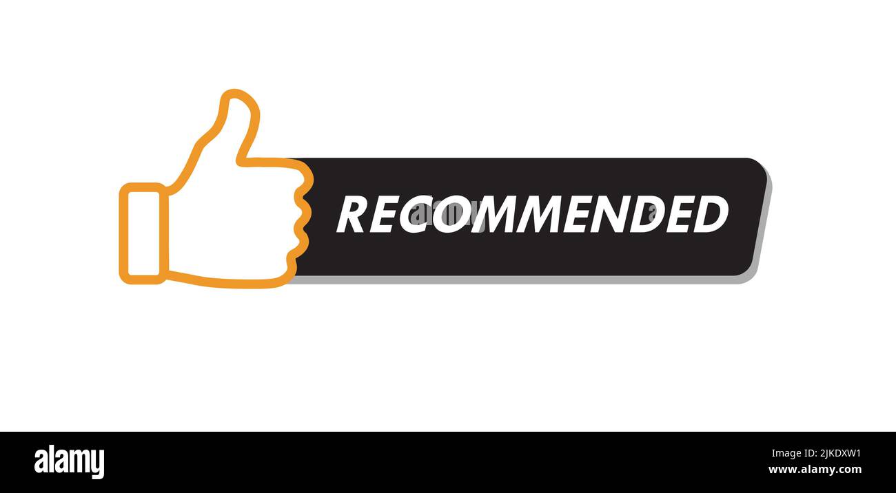 Recommandé comme bannière vidéo Créateur de contenu Canal icône élément promotion marketing Illustration de Vecteur