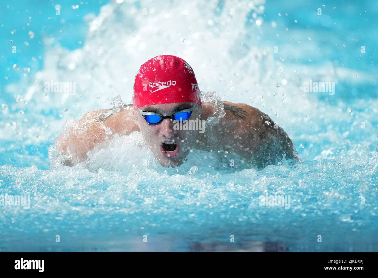 William Perry en Angleterre en action pendant la finale Freestyle S7 des hommes 50m au Sandwell Aquatics Centre le quatrième jour des Jeux du Commonwealth 2022 à Birmingham. Date de la photo: Lundi 1 août 2022. Banque D'Images