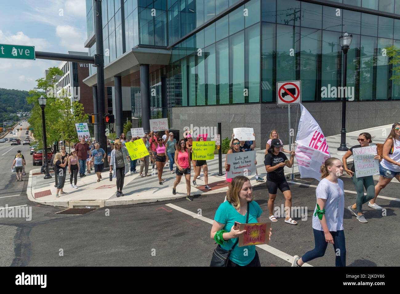 Pro Choice Women's Rights March & Rally à Philadelphie, Pennsylvanie, États-Unis, 16 juillet 2022 Banque D'Images