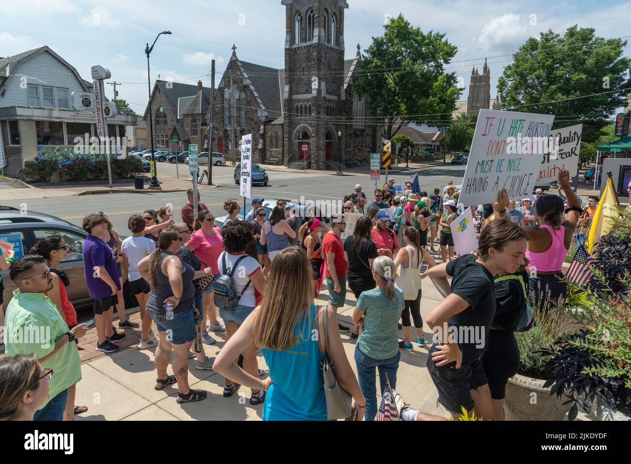 Pro Choice Women's Rights March & Rally à Philadelphie, Pennsylvanie, États-Unis, 16 juillet 2022 Banque D'Images