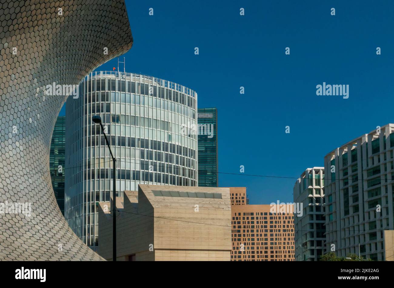 Bâtiments modernes à Polanco, Mexico, Mexique Banque D'Images