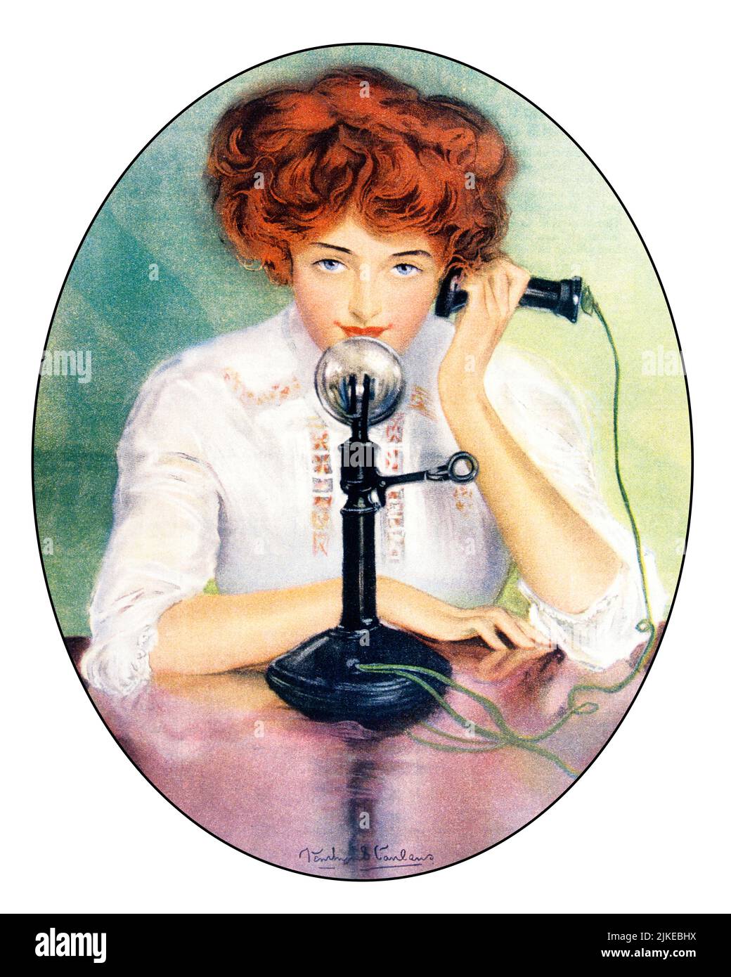 1910S FEMME À CHEVEUX ROUGES PARLANT SUR CHANDELIER TÉLÉPHONE REGARDANT LA COUVERTURE DE CAMÉRA DE CHICAGO SUNDAY MAGAZINE - KS38508 NAW001 HARS FEMMES DIMANCHE MAISON VIE COMMUNIQUANT LUXE AMITIÉ DEMI-LONGUEUR FEMMES PERSONNES INSPIRATION CONFIANCE APPEL CHANDELIER OEIL CONTACT BONHEUR LOISIR TOUR DE L'EXCITATION DE RÉSEAUTAGE 20TH SIÈCLE REDHEAD CHEVEUX TÉLÉPHONES HAUT DE GAMME CONNEXION ROUGE CHEVEUX CONCEPTUELS TÉLÉPHONES RICHES ÉLÉGANT DÉTENTE BIEN-À-FAIRE JEUNE ADULTE FEMME ETHNIQUE CAUCASIENNE ANCIENNE MODE Banque D'Images