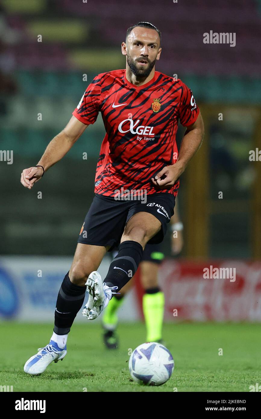 Castel di Sangro, Italie - 31 juillet , 2022, Foto Alessandro Garofalo/LaPresse31 Luglio 2022 Castel di Sangro, Italie - SSC Napoli vs RCD Maiorca, - amichevole Stadio Teofilo Patini. Nella foto: Vedat Muriqi (RCD Mallorca); 31 juillet , 2022 Castel di Sangro, Italie - SSC Napoli vs RCD Mallorca, football sportif, match d'été Teofilo Patini stade. Dans la photo: Vedat Muriqi (RCD Mallorca); Banque D'Images