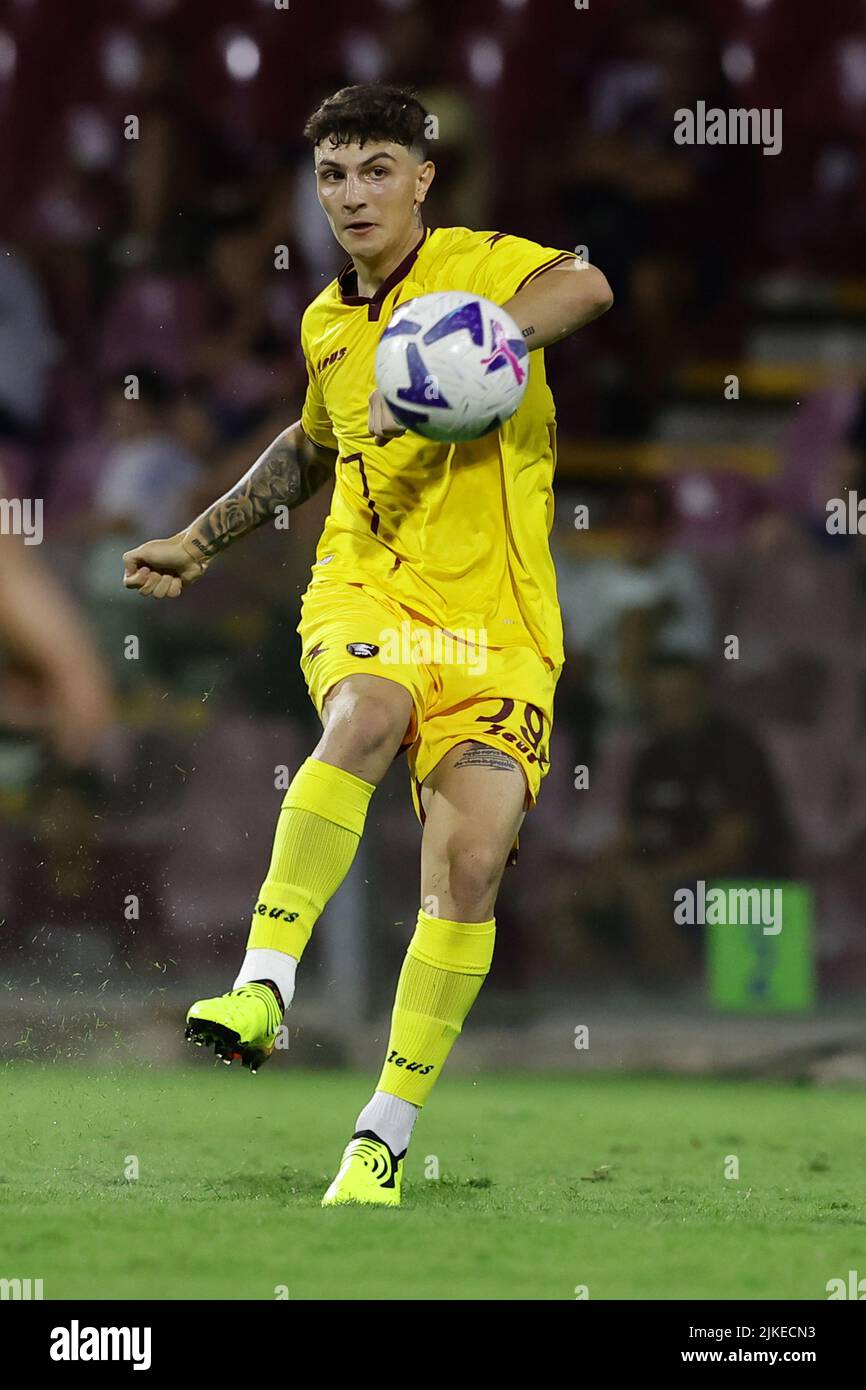 Foto Alessandro Garofalo/LaPresse30 Luglio 2022 Salerno, Italie - États-Unis Salernitana vs Adana Demirspelr - amichevole estive Prima trofeo Angelo Iervolino. Stade Arechi. Nella foto: Antonio Iervolino (USA Salernitana 1919); 30 juillet , 2022 Salerno, Italie - Etats-Unis Salernitana vs Adana Demirspor, football sportif, match d'été amical premier stade Arechi de trophée Angelo Iervolino. Dans la photo: Antonio Iervolino (US Salernitana 1919); Banque D'Images