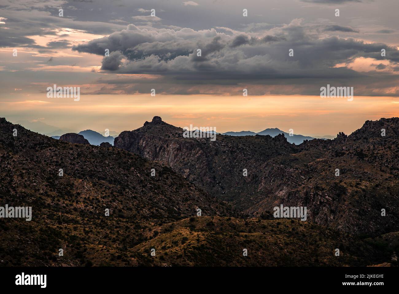 Les tempêtes de mousson dans le sud de l'Arizona font un paysage spectaculaire Banque D'Images