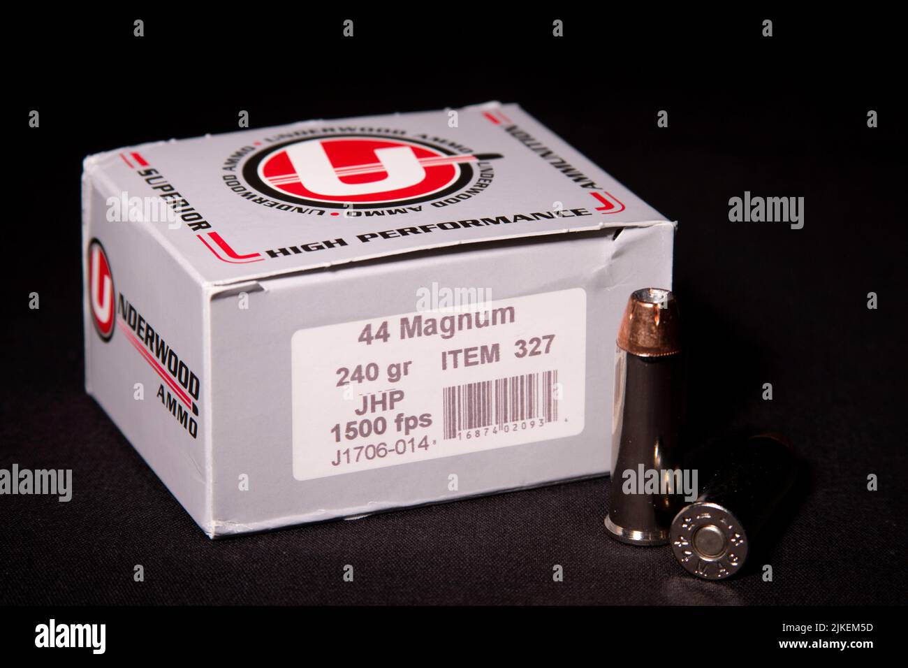 Underwood Ammo 44 Magnum 240gr JHP Banque D'Images