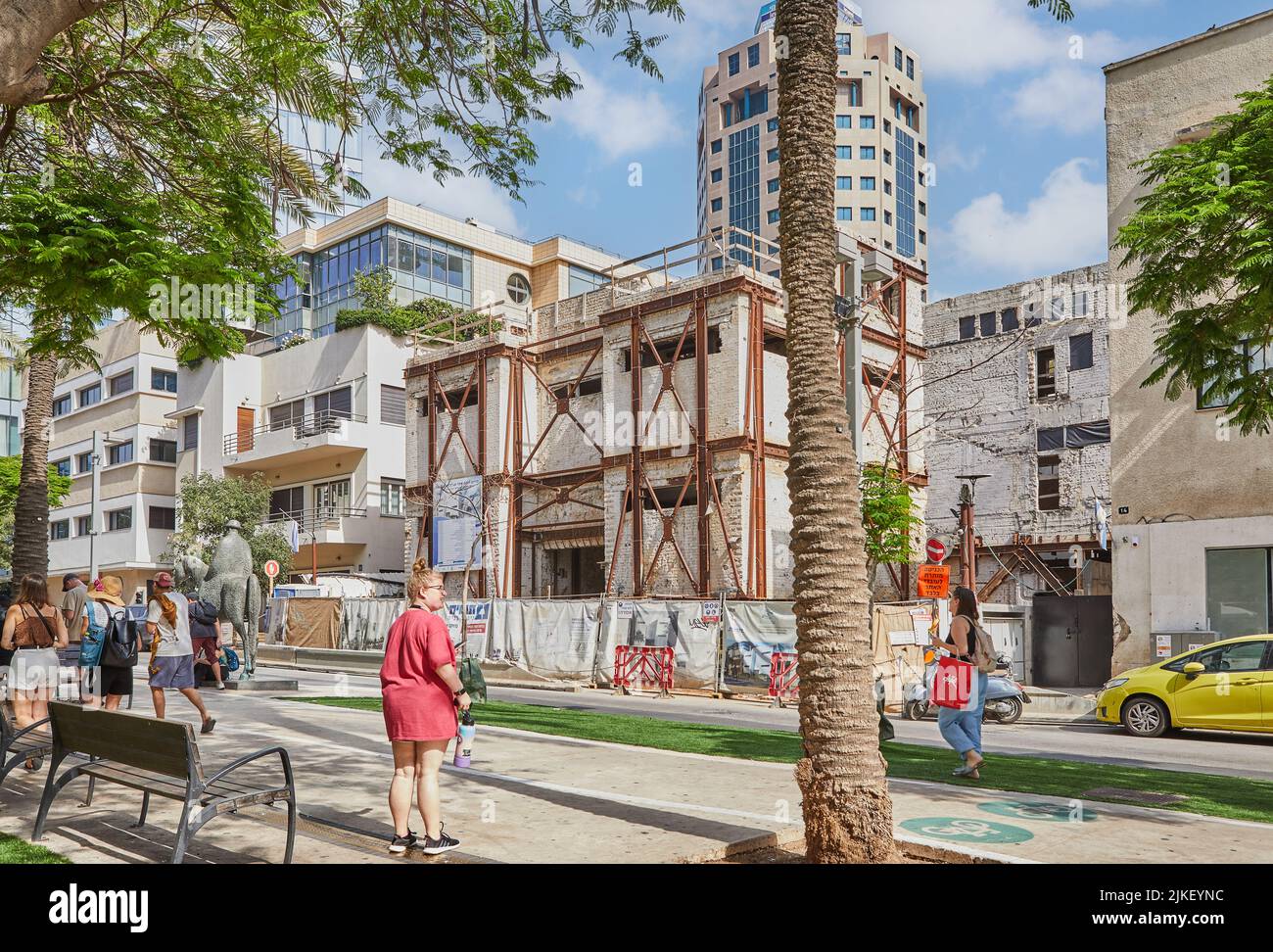 Tel Aviv, Israël - 27 mai 2022 : en 1948, à tel Aviv, Meir Dizengoff, boulevard Rothschild, le Conseil du peuple, dirigé par David Ben-Gurion, procla Banque D'Images