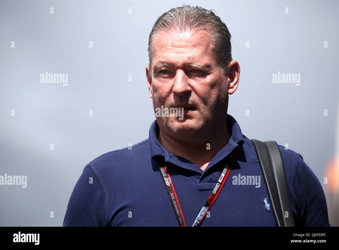 Jos Verstappen, ancien pilote néerlandais, dans le paddock avant le Grand Prix de Hongrie de F1 à Hungaroring sur 31 juillet 2022 Mogyorod, Hongrie. Banque D'Images