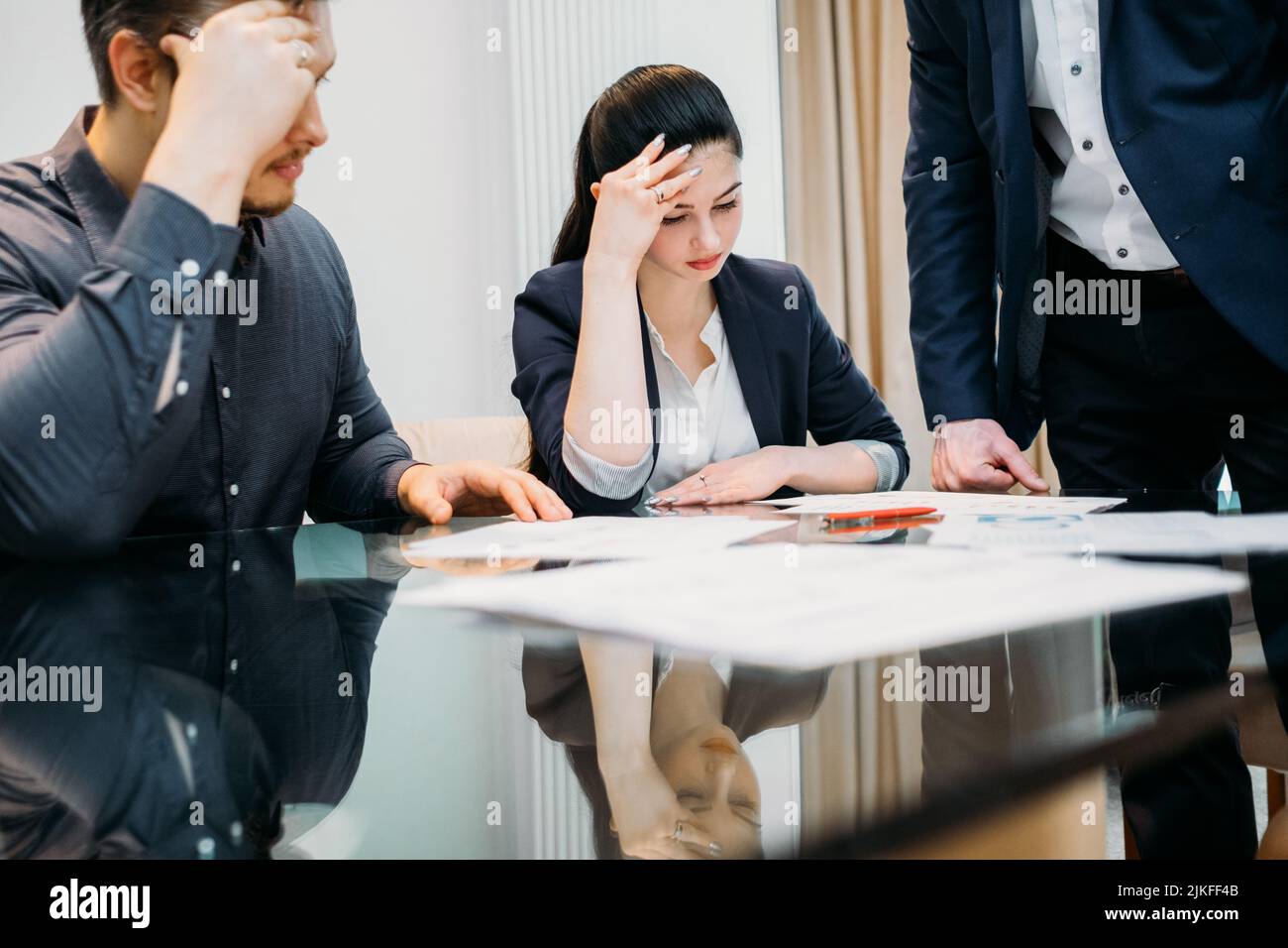 divorce problème juridique document de dépôt avocat de famille Banque D'Images