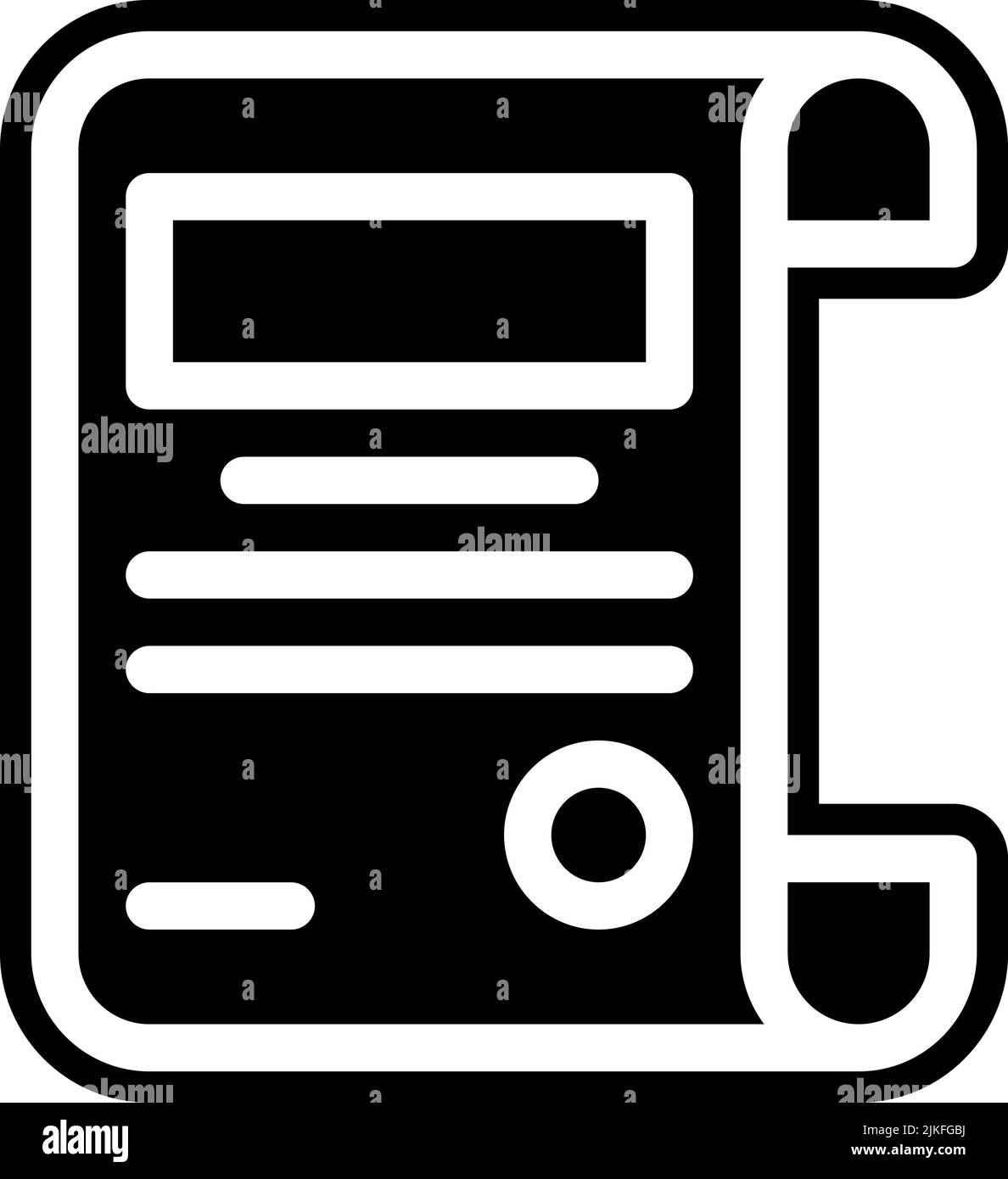 illustration vectorielle noire de l'icône de certificat. Illustration de Vecteur