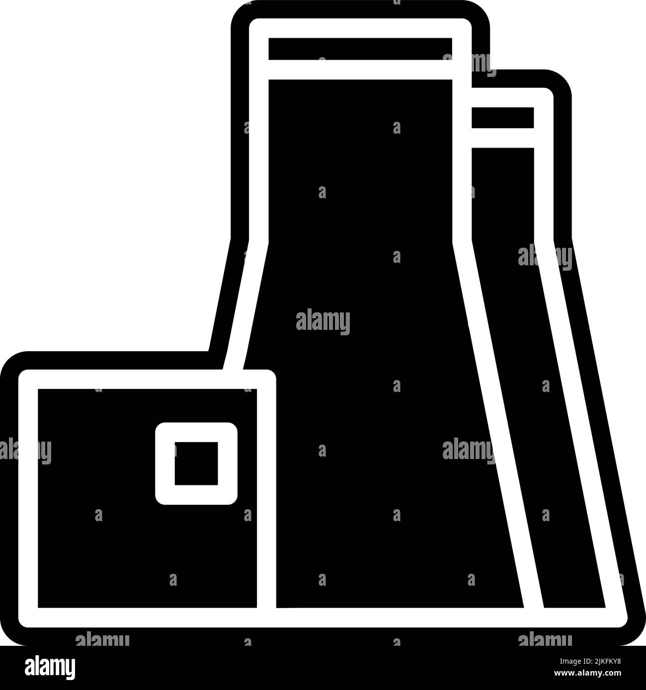 illustration vectorielle noire d'icône de cheminée. Illustration de Vecteur