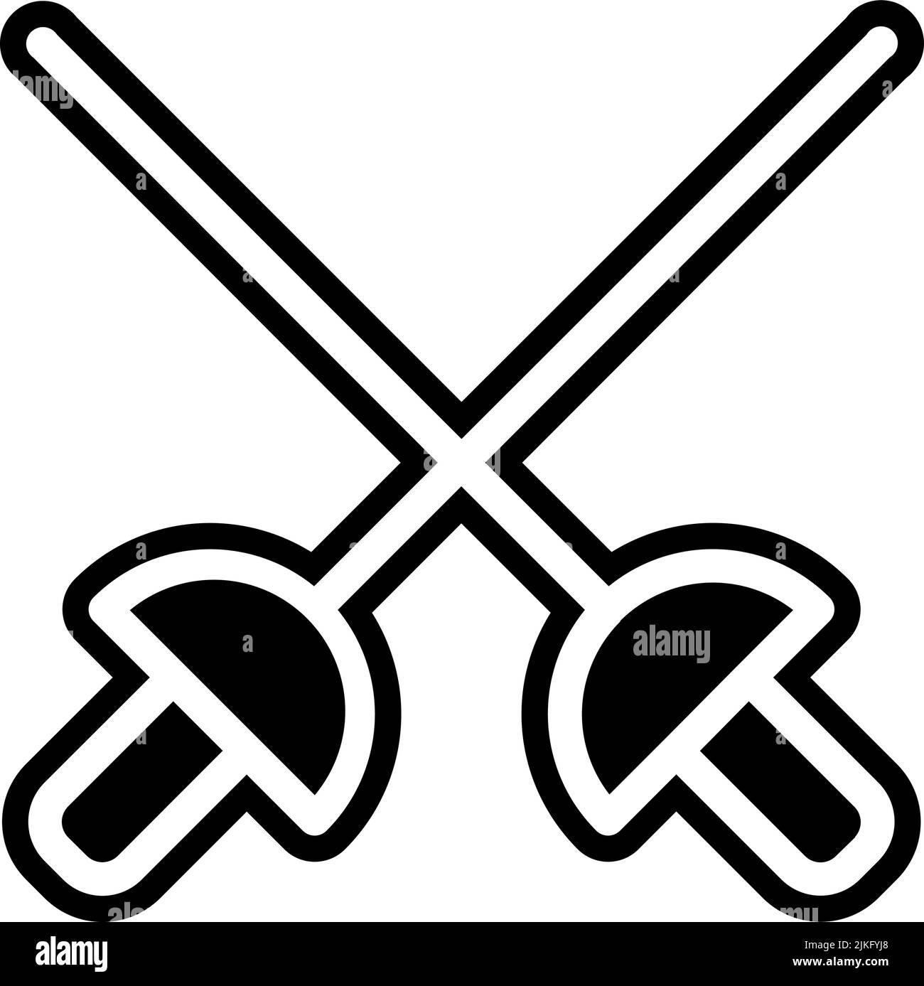 illustration vectorielle noire de l'icône de clôture. Illustration de Vecteur