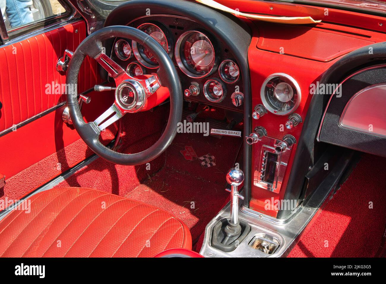 1963 Chevrolet Corvette détail Banque D'Images