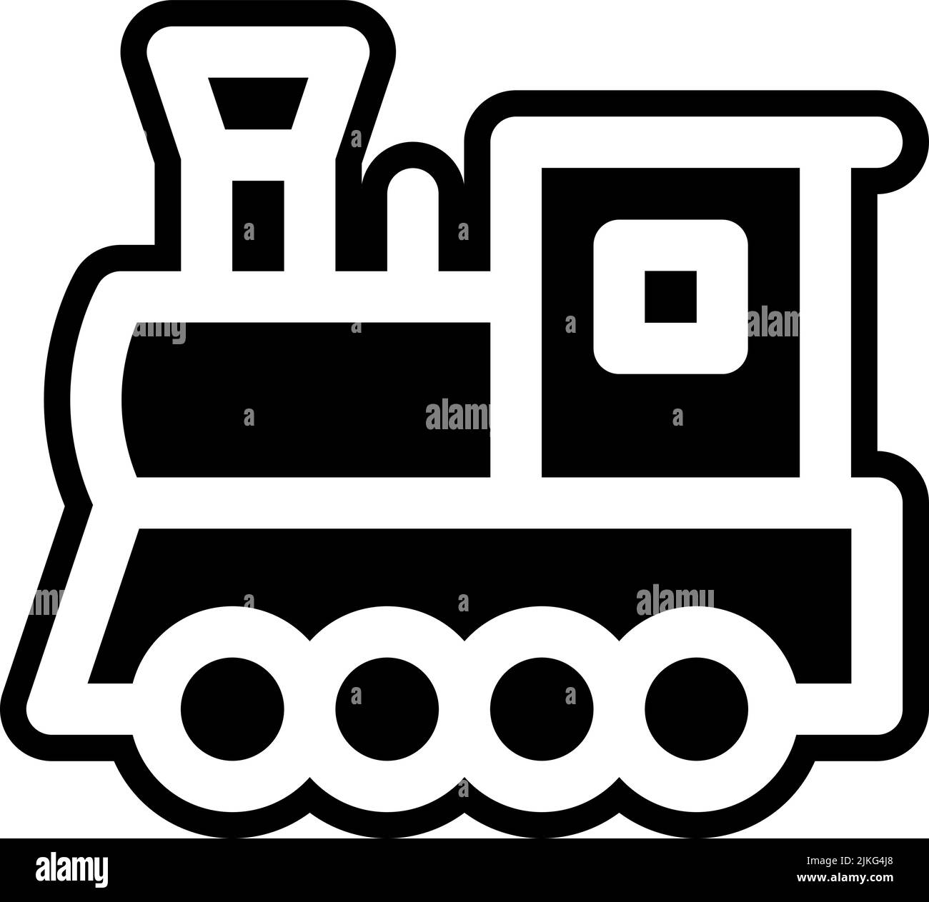 illustration vectorielle noire de l'icône train. Illustration de Vecteur