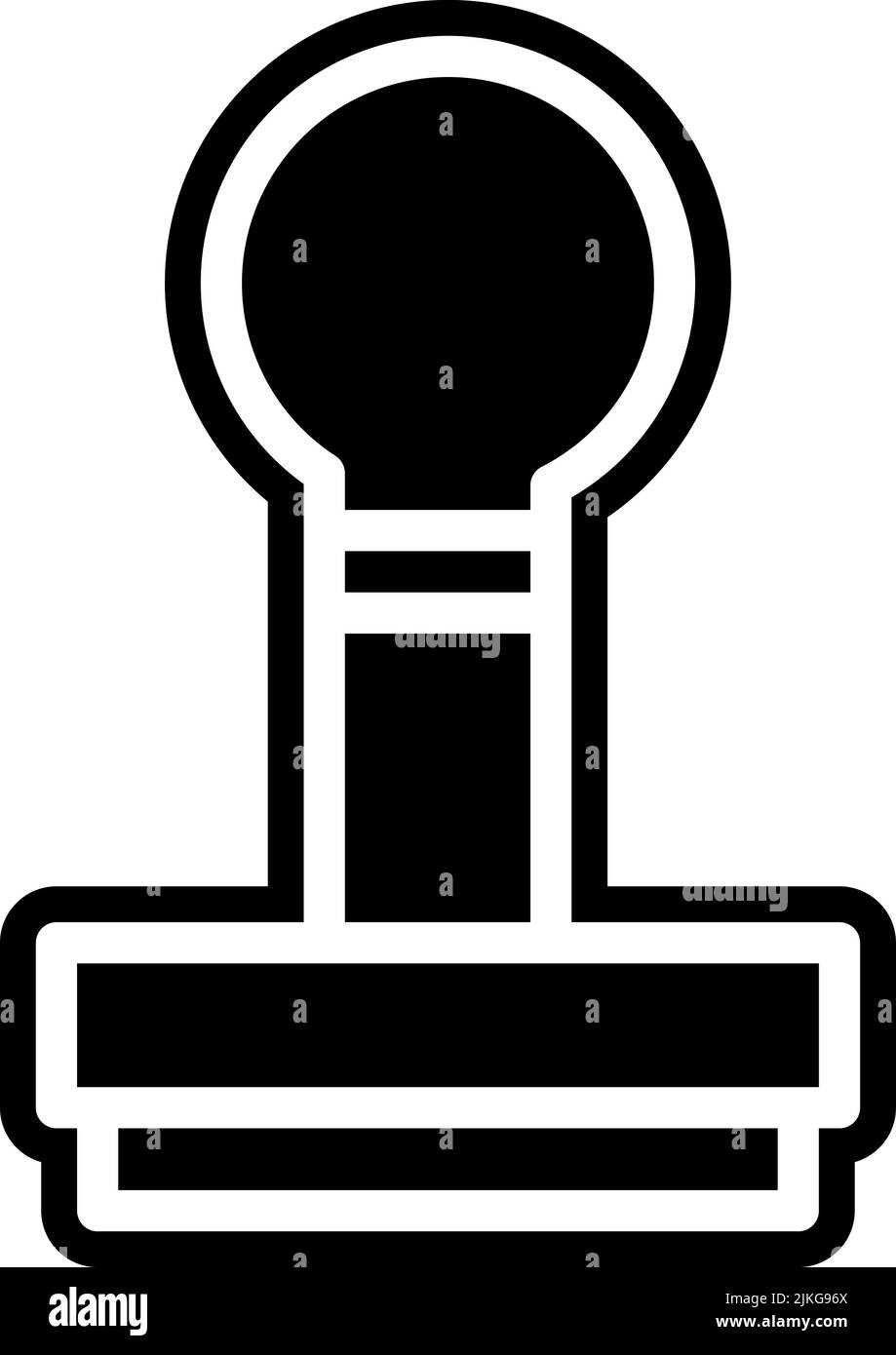 icône tampon illustration vectorielle noire. Illustration de Vecteur
