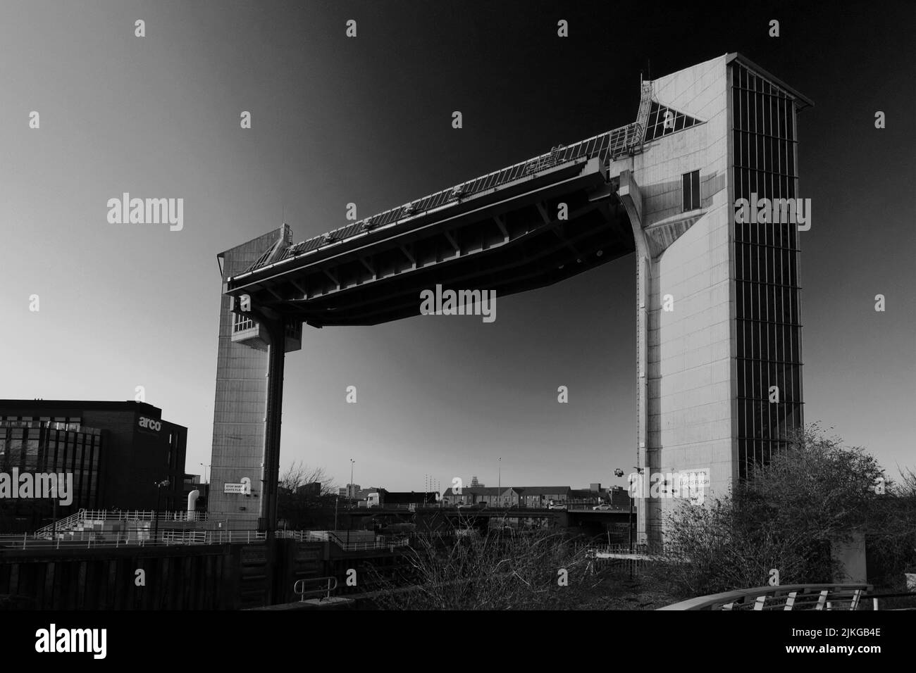 La barrière de marée de la rivière Hull, Kingston-upon-Hull, East Riding of Yorkshire, Humberside, Angleterre, Royaume-Uni Banque D'Images