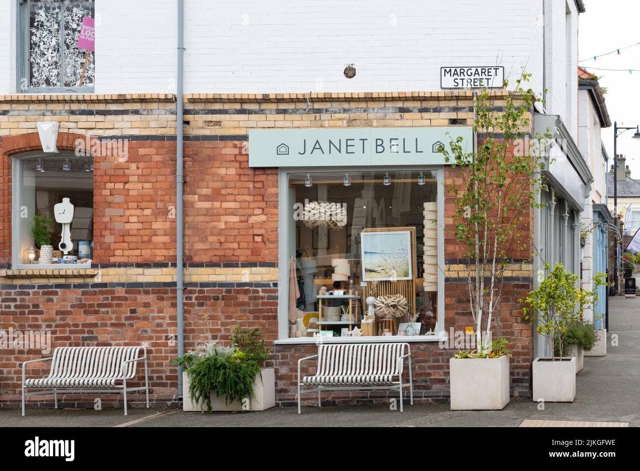 Janet Bell Art Gallery and Lifestyle store, Beaumaris, Anglesey, pays de Galles Banque D'Images