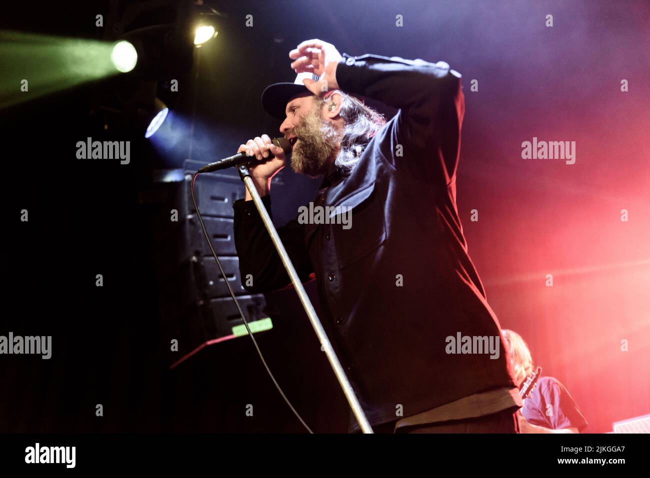 Reef, Live Images haute résolution du légendaire groupe rock indépendant Glastonbury, en direct sur la tournée 2022, pour la tournée de l'album Shoot Me Your Ace. Banque D'Images