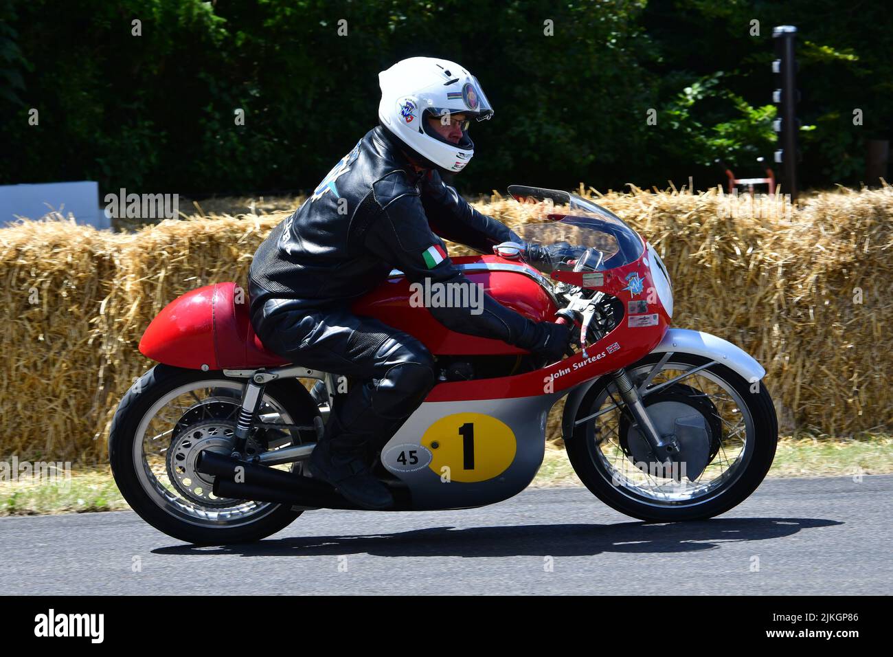 Holger Lange, MV Agusta 500, Grand Prix Heroes à deux roues, motos de course emblématiques de la fin des années 1940 à 2021, Goodwood Festival of Speed, The Inno Banque D'Images
