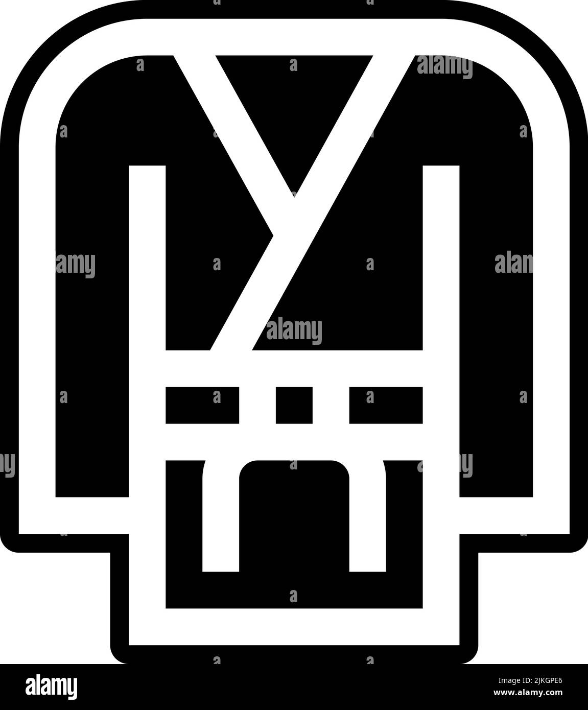 illustration vectorielle noire de l'icône arts martiaux. Illustration de Vecteur