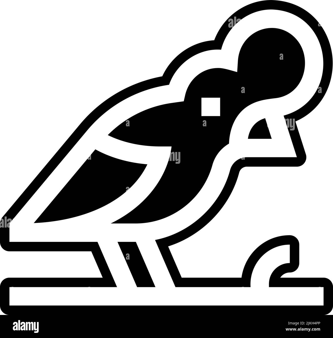 icône rupicola illustration du vecteur noir. Illustration de Vecteur