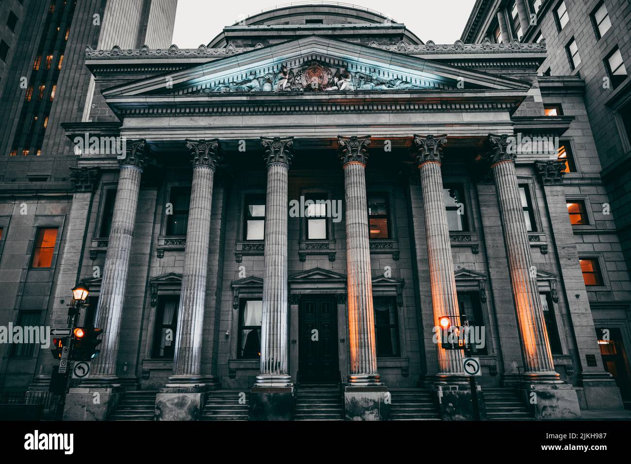 Une belle photo de l'édifice de la Banque de Montréal, en Ontario, au Canada Banque D'Images