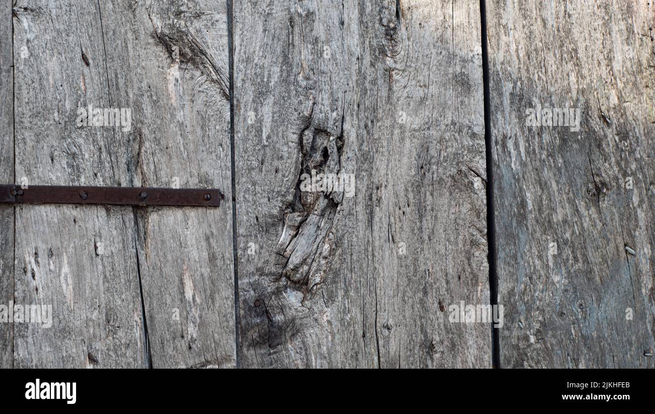 gros plan d'un ancien rideau sur la porte Banque D'Images