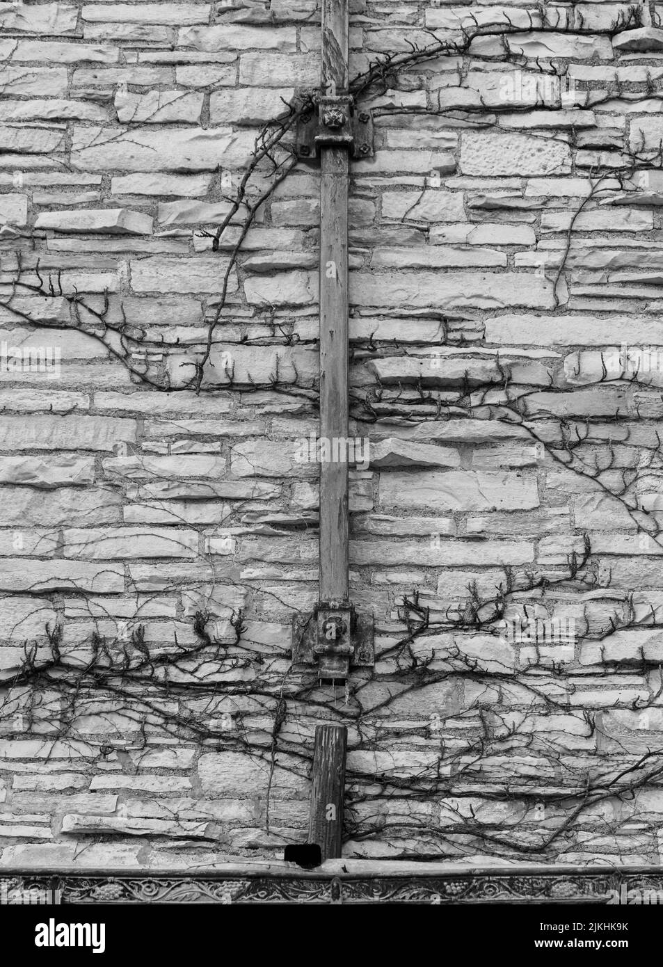 Un sho vertical du côté d'un bâtiment à côté du phare de grosse point à Evanston, Illinois Banque D'Images