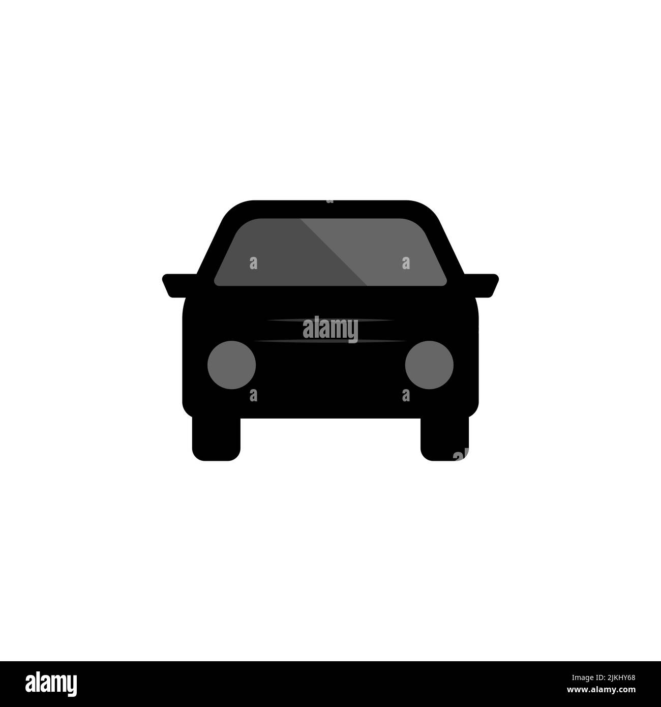 Icône de voiture sur fond blanc. Illustration vectorielle. Illustration de Vecteur