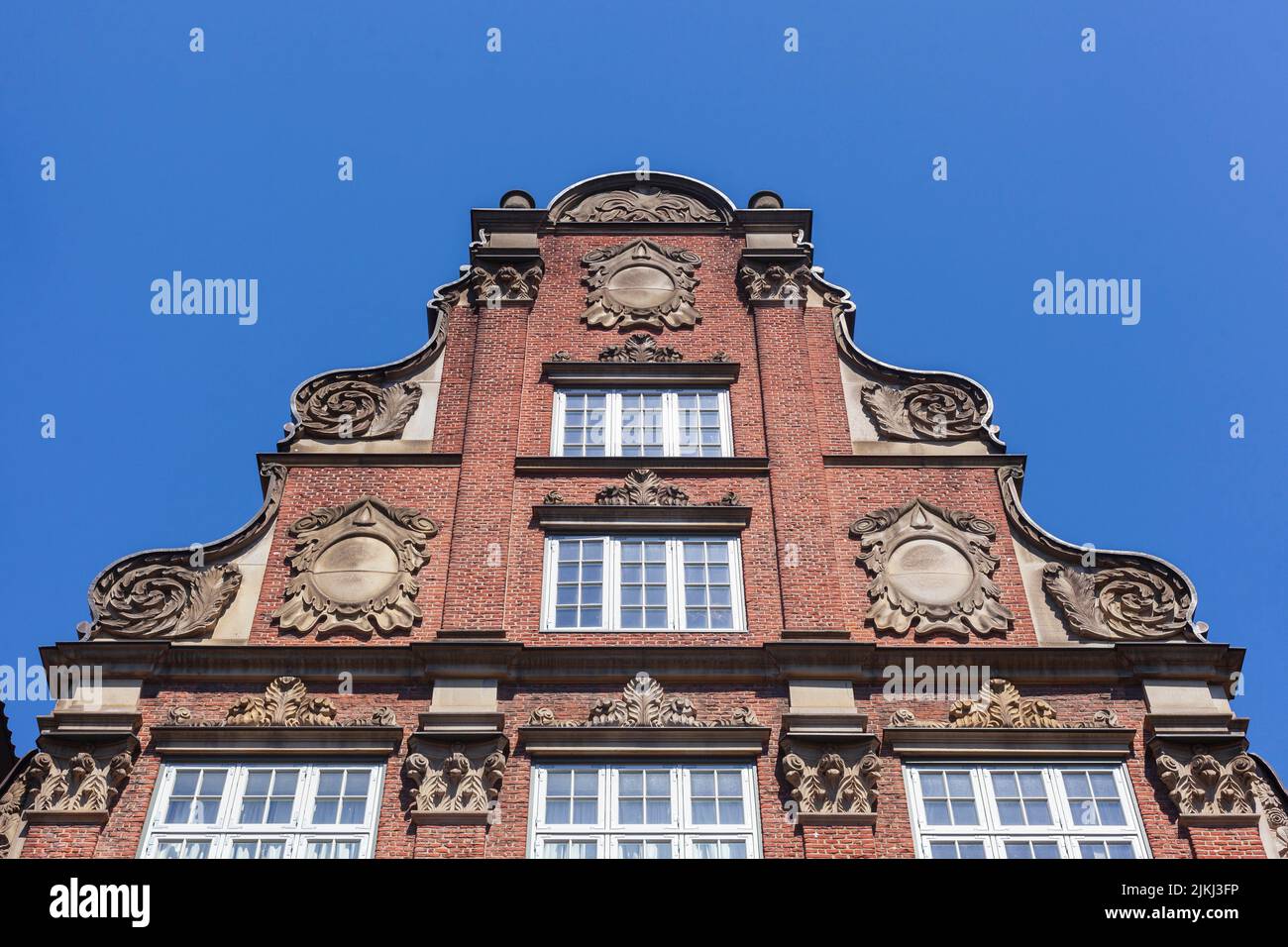 Maisons historiques à Peterstraße, Komponistenquartier, Neustadt, Hambourg, Allemagne Banque D'Images