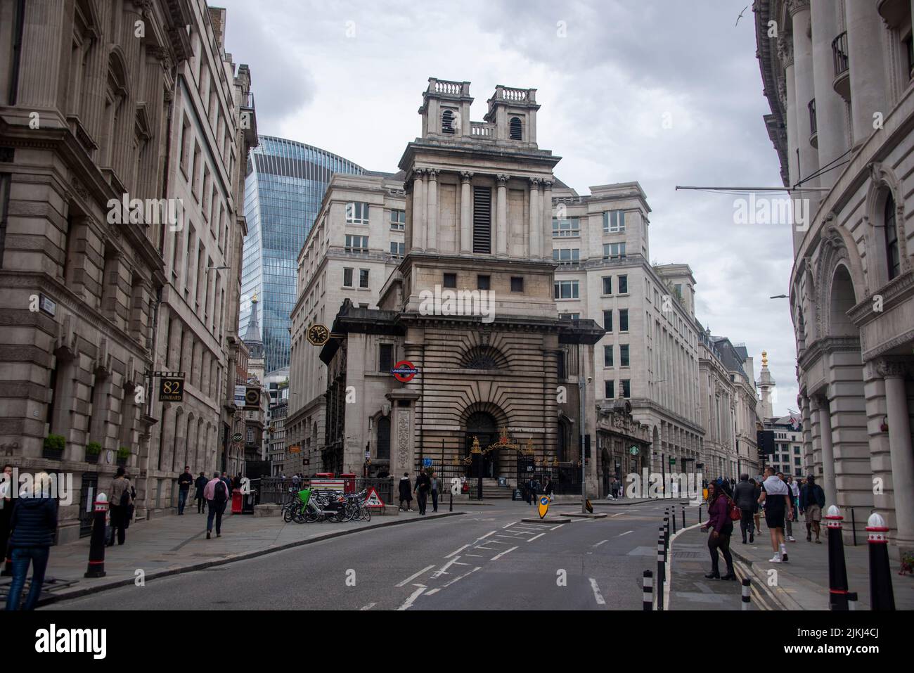 Ville de London Financial District, Royaume-Uni Banque D'Images