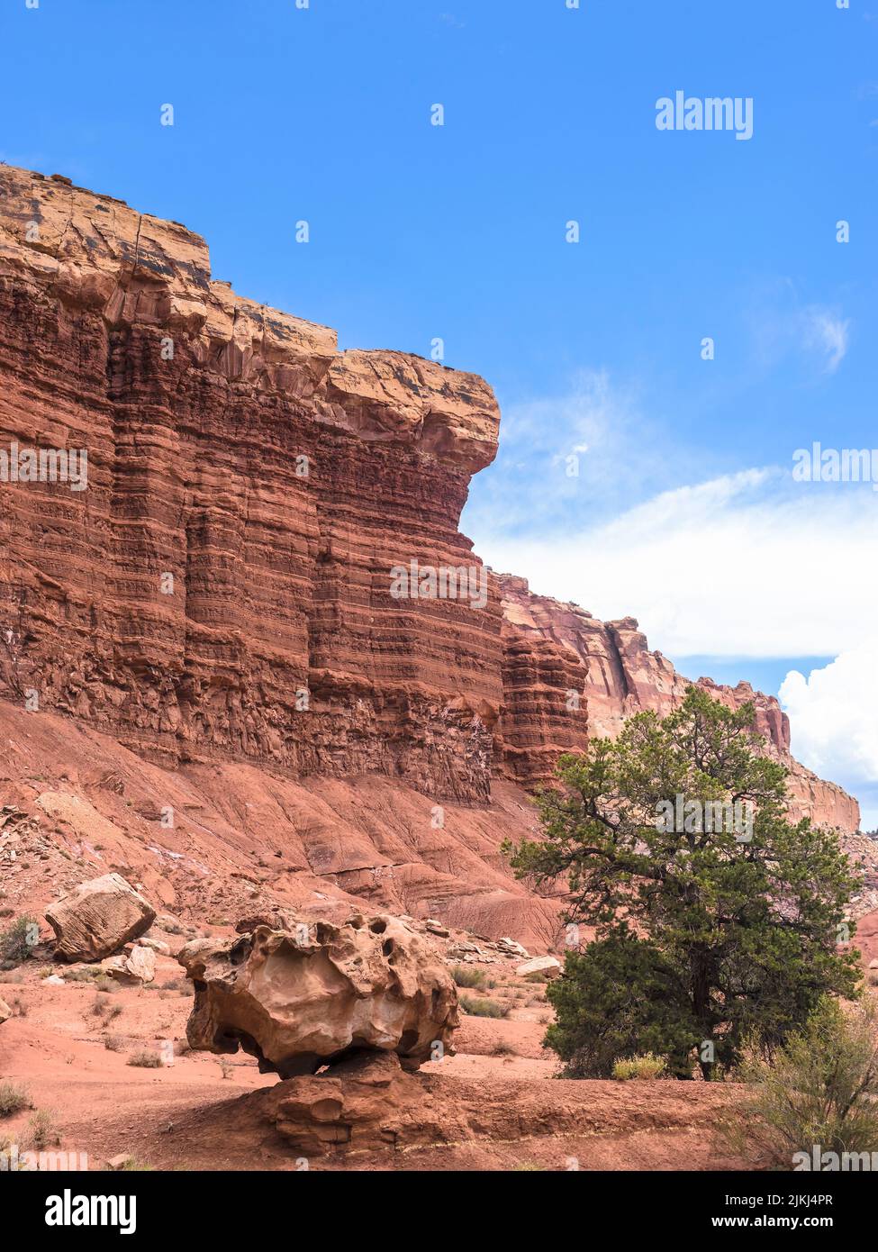 Boulders, parc national de Capitol Reef, Utah, États-Unis, Banque D'Images