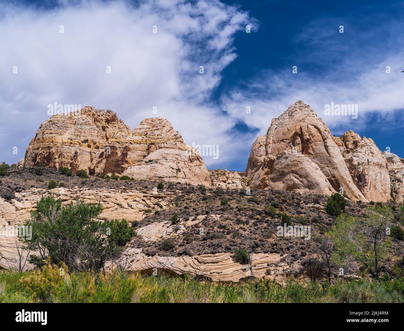 Montagnes dans le parc national de Capitol Reef, Utah, États-Unis, Banque D'Images