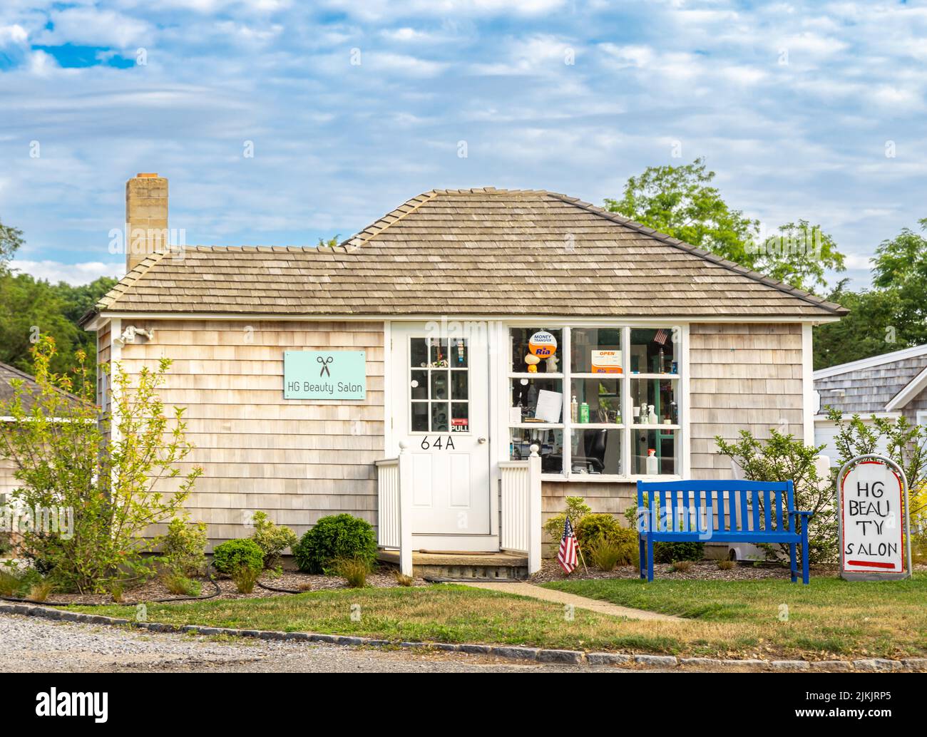 SALON DE beauté HG, Amagansett, NY Banque D'Images