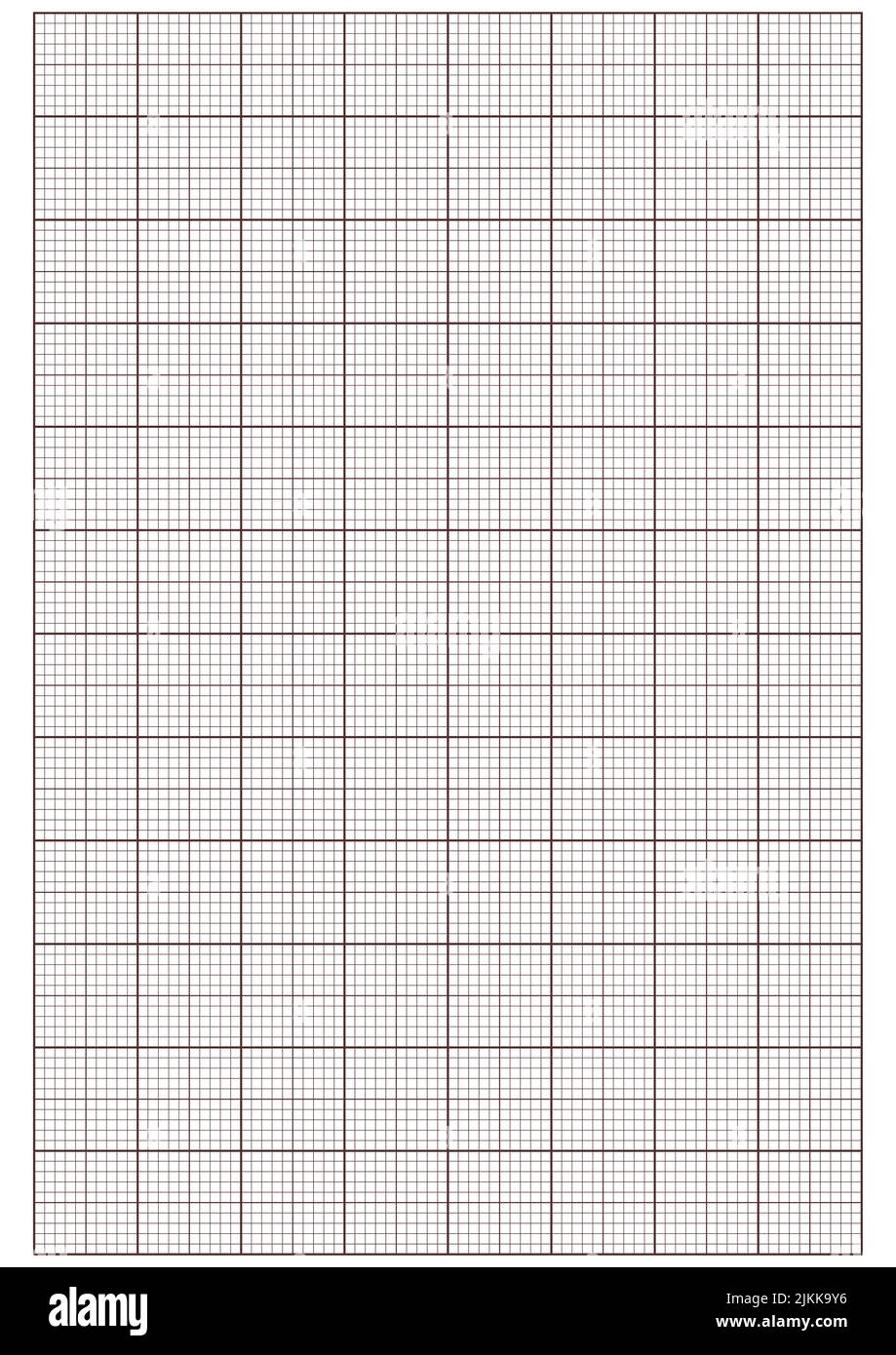 Papier millimétré. Papier quadrillé millimétrique imprimable avec lignes de couleur. Modèle