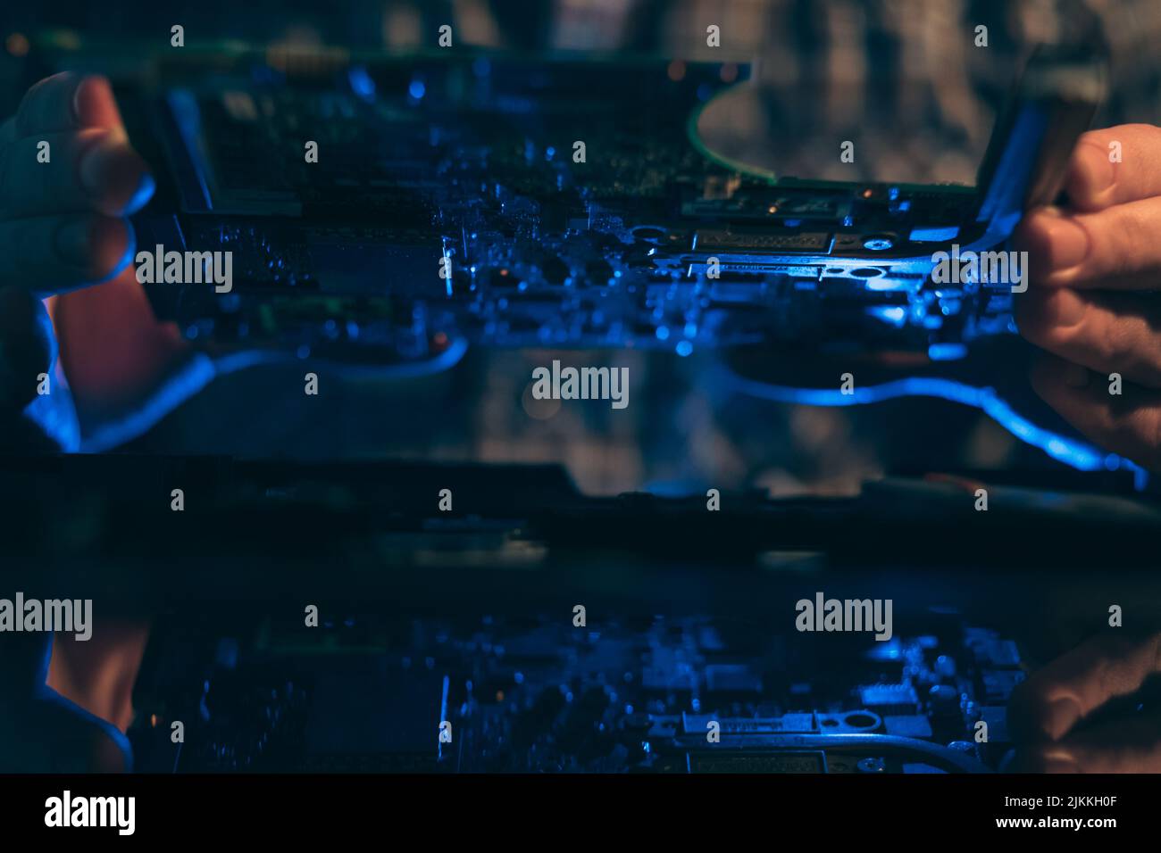 composant électronique de l'ingénieur en matériel informatique Banque D'Images