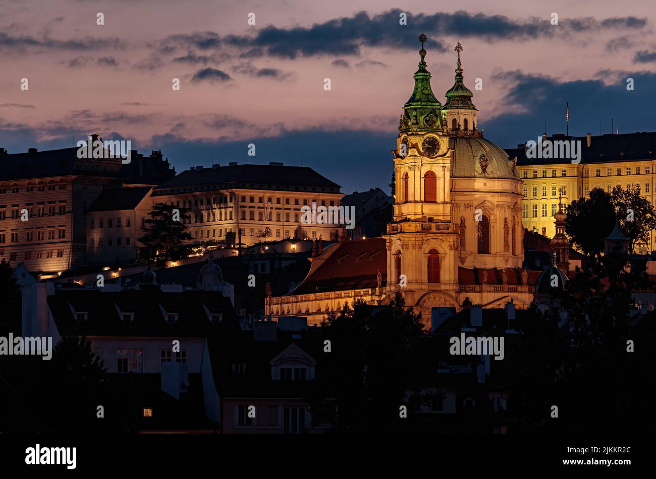 Église Saint Nicolas, Prague, République Tchèque Banque D'Images