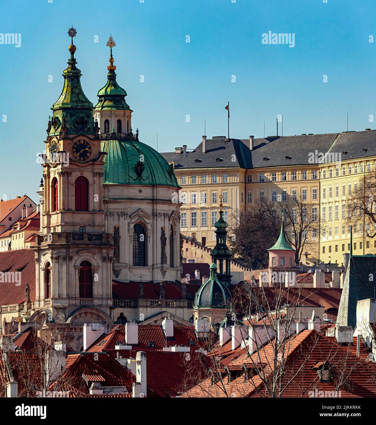 Église Saint Nicolas, Prague, République Tchèque Banque D'Images