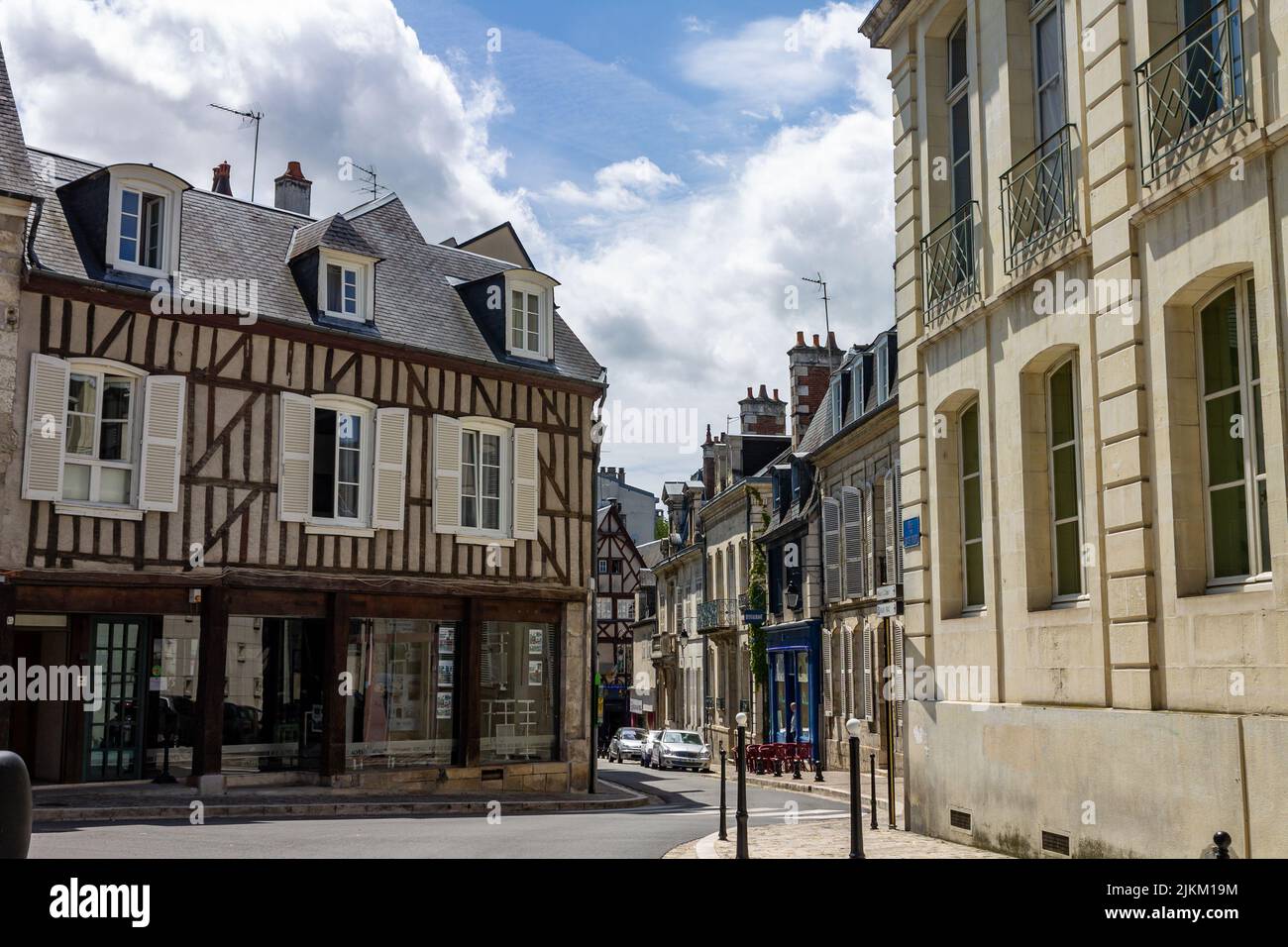 La belle architecture de Bourges, France Banque D'Images