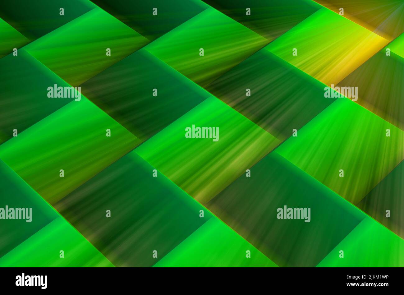 arrière-plan ombré avec motifs géométriques, couleurs vert et jaune, texture abstraite, arrière-plan pour les projets, carte, place pour le texte Banque D'Images