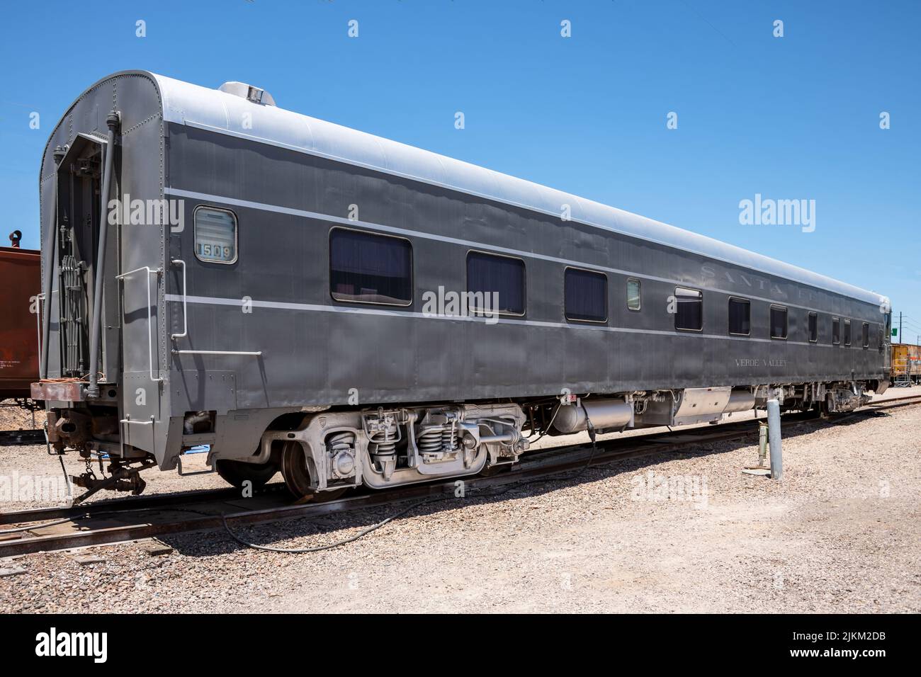 Musée du chemin de fer de l'Arizona - voiture de tourisme de Santa Fe Banque D'Images