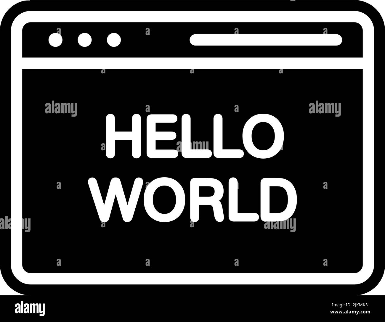 illustration vectorielle noire de l'icône de code. Illustration de Vecteur