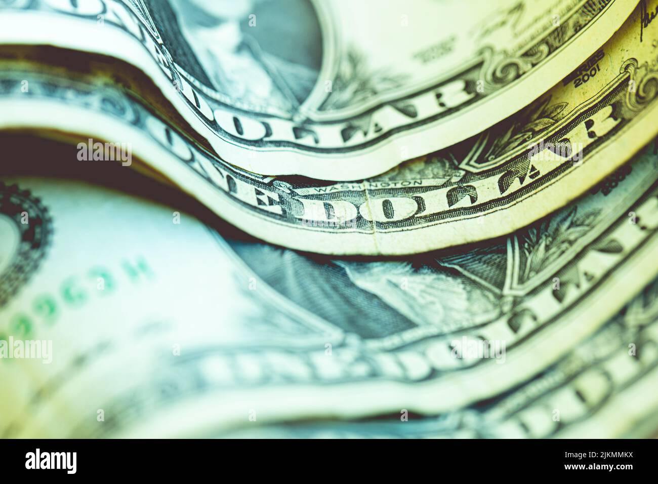 Billets en gros plan POUR un dollar AMÉRICAIN Banque D'Images